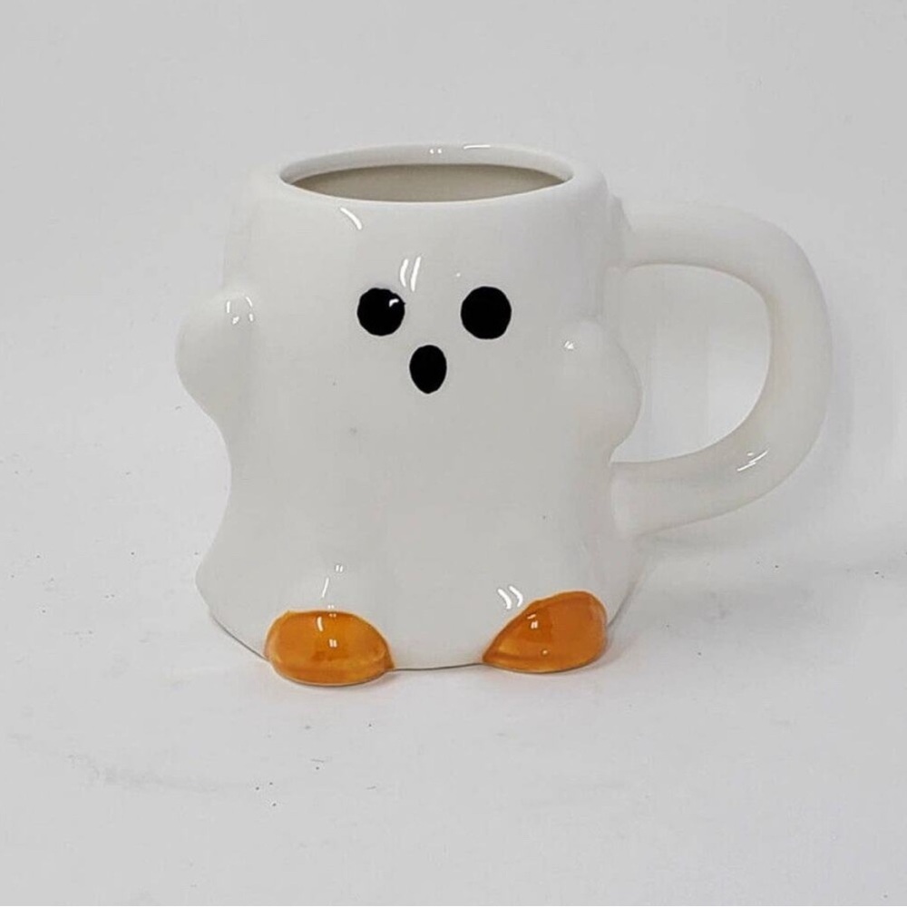Target Hyde & Eek 2021 Ghost Espresso Mug 6oz Mini Ceramic Halloween Cup